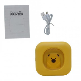 Портативный термопринтер &quot;Portable mini printer&quot; (желтый) MIC