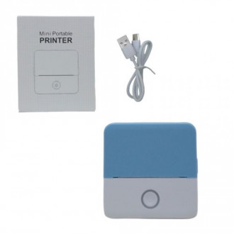 Портативній термопринтер &quot;Portable mini printer&quot; (голубой) MIC