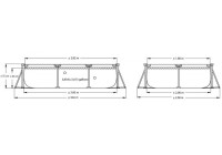 Бассейн каркасный RECTANGULAR FRAME POOL для детей и взрослых 28272 прямоугольный 300*200*75 см Intex Бассейн каркасный RECTANGULAR FRAME POOL для детей и взрослых 28272 прямоугольный 300*200*75 см Intex
