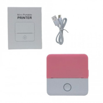 Портативній термопринтер &quot;Portable mini printer&quot; (розовый) MIC