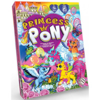 Настольная яркая игра "Princess Pony" по ходам в коробке поле фишки кубик на украинском языке DTG96 Пони Настольная яркая игра "Princess Pony" по ходам в коробке поле фишки кубик на украинском языке DTG96 Пони