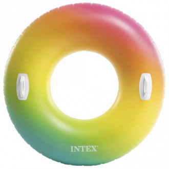 Надувной круг с ручками &quot;Вихрь цвета&quot; Intex