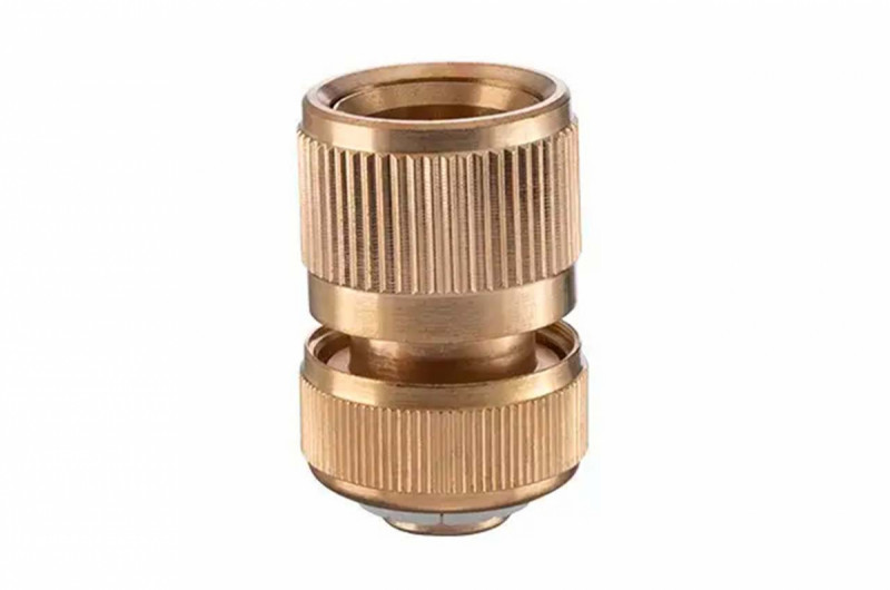 Коннектор латунный на шланг Intertool-Storm - 1/2&quot; × 1/2&quot; (GE-1216)