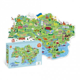 Пазл &quot;Карта Украины&quot;, 100 элем. Dodo Украина