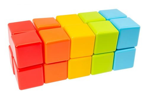 Игровой набор пластиковых кубиков, 20 шт MiC Украина 