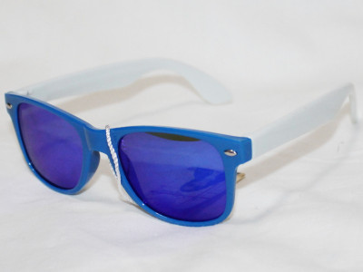 Очки солнцезащитные детские Cardeo Polarized синий белый поляризационные зеркальные