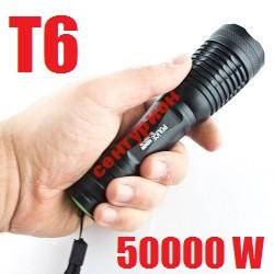 Тактический фонарик POLICE BL-1837-T6 158000W T6 Cree 5 режимов две зарядки АКБ