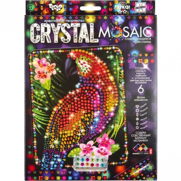 Набор для детского творчества Мозаика из кристаллов CRYSTAL MOSAIC DANKO TOYS Украина CRM-01-01