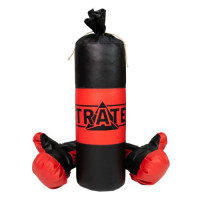 Боксерский набор Груша и перчатки, 40 см (красно-черный) Strateg Украина