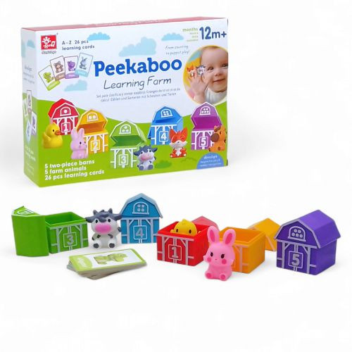 Логическая игра &quot;Peekaboo. Ферма. Домики с животными&quot;, вид 1 SunQ toys