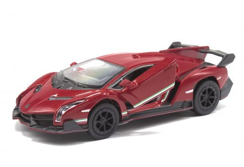 Машинка &quot;Lamborghini Veneno&quot; (бордовая) Kinsmart  