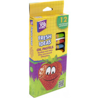 Мел масляный 12 цветов CF60708 для бумаги, картона, холста Cool For School
