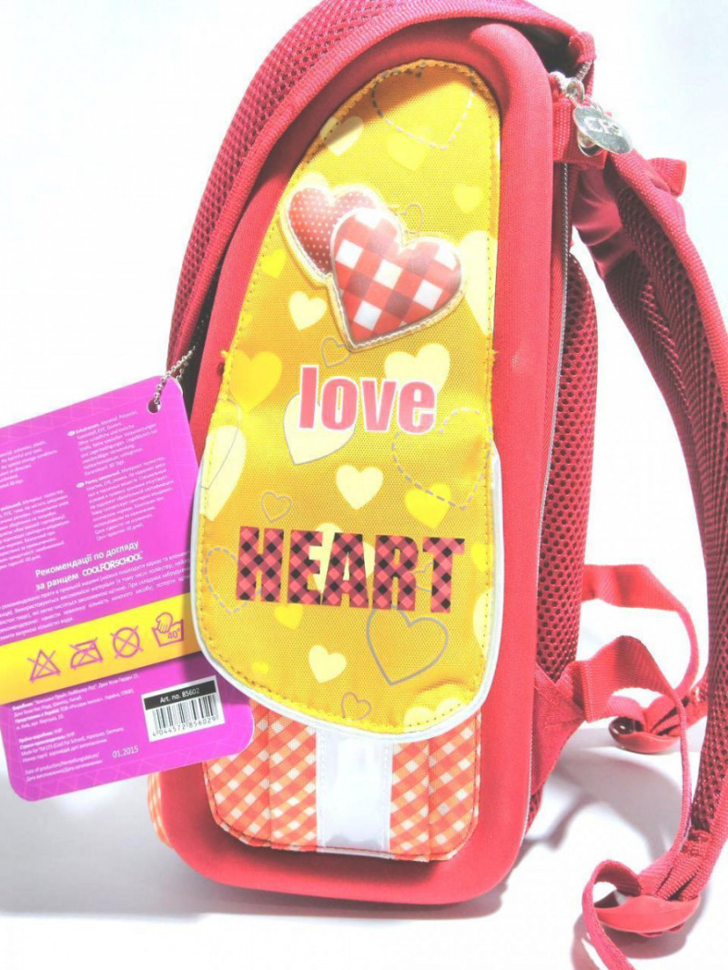Ранец портфель школьный каркасный — трансформер 14&quot;, &quot;Love Heart&quot; 710