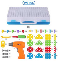 Детская развивающая мозаика на шурупах 193 эл (болтовая мозаика) с отверткой Metr+ TLH-07-08