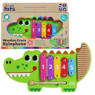 Деревянный ксилофон &quot;Крокодил&quot; (35 см) MiC  