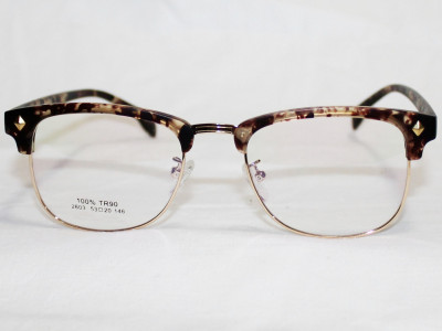 Очки-оправа для очков для зрения Sun Chi коричневый матовый золото
