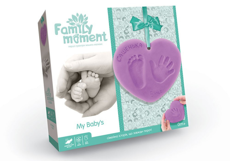 Набор для отпечатка ручки и ножки Family Moment FMM-01-01U Danko toys Украина