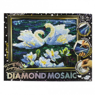 Алмазная живопись &quot;DIAMOND MOSAIC. Лебеди&quot; MiC Украина 9 лет 