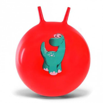 Мяч для фитнеса &quot;Динозавры&quot; (красный) MIC