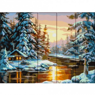 Картина по номерам на дереве &quot;Зима&quot; Art Story Украина