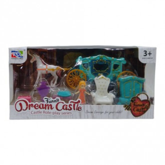 Игровой набор с каретой &quot;Dream Castle&quot; (бирзовый) KAIDILONG