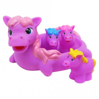Набор игрушек для ванны &quot;Семья единорогов&quot; (4 шт) Bibi Toys