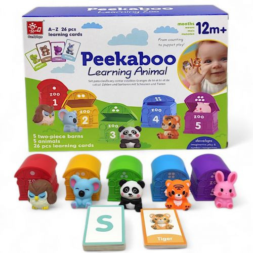 Логическая игра &quot;Peekaboo. Домики с животными&quot;, вид 1 SunQ toys