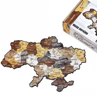 Деревянные пазлы &quot;Карта Украины&quot; PuzzleOk Украина