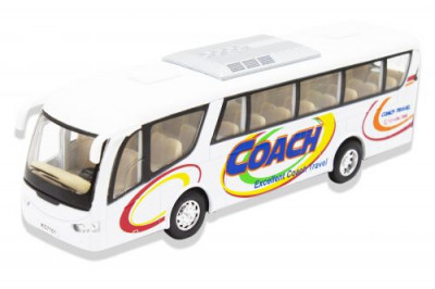 Инерционный автобус &quot;Coach&quot; (белый) KINSFUN