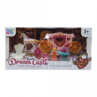 Игровой набор с каретой &quot;Dream Castle&quot; (розовый) KAIDILONG