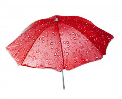 Зонт пляжный &quot;Капельки&quot; (красный) MiC  