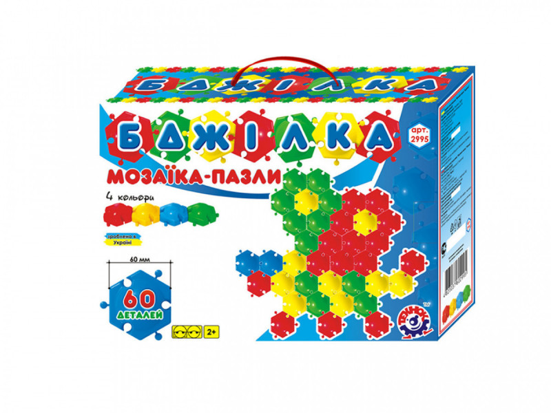 Мозаика - пазлы &quot;FUN GAME&quot; &quot;Пчелка&quot; 2995 60 эл, &quot;ТЕХНОК&quot;