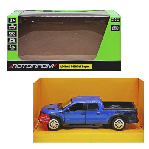 Машинка металлическая &quot;Ford F-150 SVT Raptor&quot; (синяя) MiC  