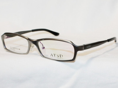 Очки-оправа для очков для зрения  ATSD AT1041 серебро черный алюминиевая с заушником FLEX