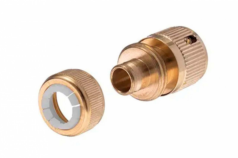 Коннектор латунный на шланг Intertool-Storm - 1/2&quot; × 1/2&quot; (GE-1216)