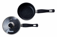 Набор посуды антипригарный Kamille - 1,2 л + 160 мм мрамор (2 шт.) (0616MR)