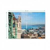 Пазлы Dodo Женева 210 элементов, яркая картинка 32 х 23 см, в картонном тубусе 300406