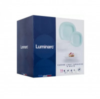 Сервиз столовый Carine Light Turquoise&amp;White 19 предметов Luminarc P7627