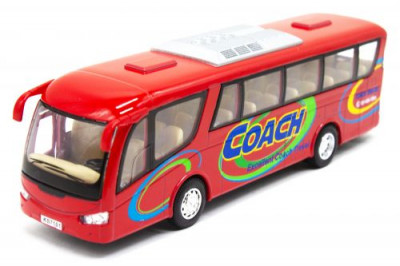 Инерционный автобус &quot;Coach&quot; (красный) KINSFUN
