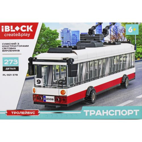 Конструктор &quot;IBLOCK: Троллейбус&quot;, 273 детали iBLOCK