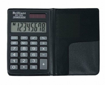 Калькулятор карманный BS-100Х  8 разрядов, 2 источника питания