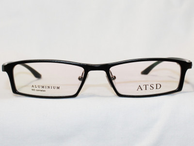 Очки-оправа для очков для зрения  ATSD AT1043 черный алюминиевая с карбоновым заушником