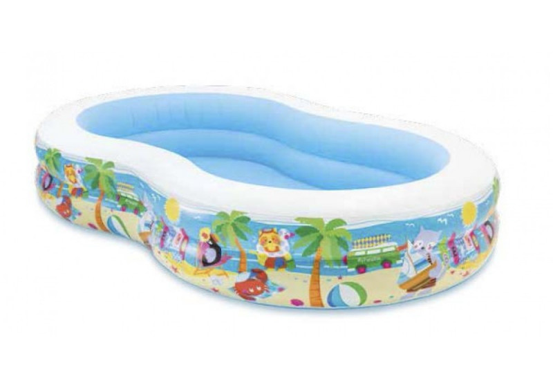 Семейный надувной бассейн Intex 56490 Swim Center Paradise Pool длина 262см ширина 160см высота 46см